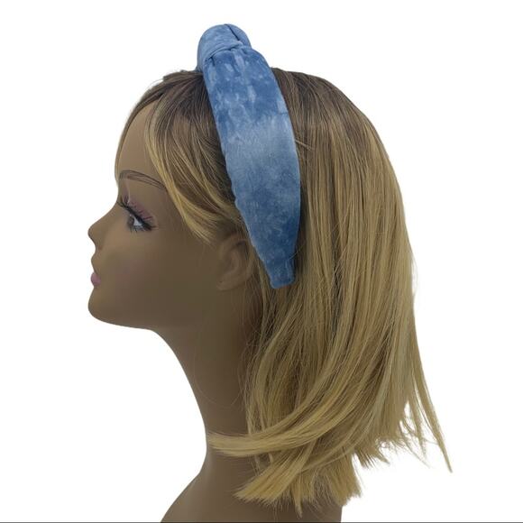 Lele Sadoughi Atlantic Blue Tie-Dye Knotted Headband New main image 14